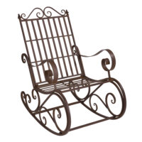 Schaukelstuhl Geraldton 92x59x90cm im Landhausstil Braun