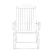 Schaukelstuhl Geraldton 92x59x90cm im Landhausstil Weiss