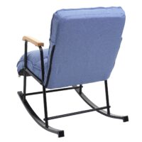 Schaukelstuhl JAM-K40 Relaxsessel Liegefunktion Metall blau