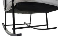 Schaukelstuhl JAM-K40 Relaxsessel Liegefunktion Metall creme-beige