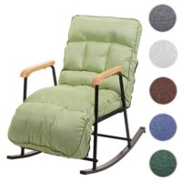 Schaukelstuhl JAM-K40 Relaxsessel Liegefunktion Metall mint-grün