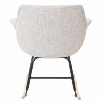 Schaukelstuhl Malmö ~ Textil creme / grau