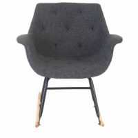 Schaukelstuhl Malmö ~ Textil grau