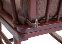 Schaukelstuhl Nostalgie Massivholz ~ braun