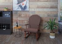 Schaukelstuhl Nostalgie Massivholz ~ braun