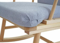 Schaukelstuhl Nostalgie Massivholz ~ grau