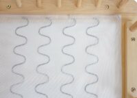 Schaukelstuhl Nostalgie Massivholz ~ grau