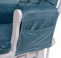 Schaukelstuhl Relaxsessel Schwingstuhl  ~ Samt blau