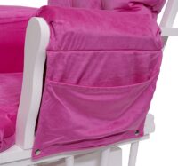 Schaukelstuhl Relaxsessel Schwingstuhl  ~ Samt pink