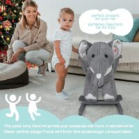 Schaukeltier Einhorn - Plüsch Ab 1 Jahr mit Gurt Musik