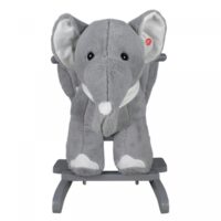 Schaukeltier Einhorn - Plüsch Ab 1 Jahr mit Gurt Musik