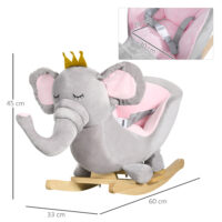 Schaukeltier Elefant mit Sound 60cmx33cmx45cm