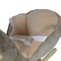 Schaukeltier Faultier - Plüsch Ab 1 Jahr mit Gurt Musik