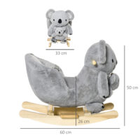 Schaukeltier Koala mit Sound 60x33x50cm