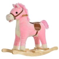 Schaukeltier Rosa Schaukelpferd mit Sound