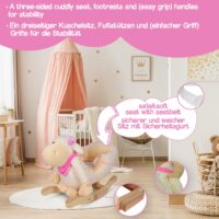 Schaukeltier Schaf - Plüsch Ab 1 Jahr mit Gurt Musik