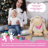 Schaukeltier Schaf - Plüsch Ab 1 Jahr mit Gurt Musik