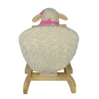 Schaukeltier Schaf - Plüsch Ab 1 Jahr mit Gurt Musik