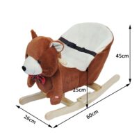 Schaukeltier Schaukelpferd Bär mit Sound