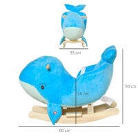 Schaukeltier Wal mit Sound  60x33x50cm
