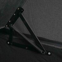 Schlafsofa Ecksofa 220x152cm Stoff/Textil ~ dunkelgrau