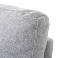 Schlafsofa Ecksofa 220x152cm Stoff/Textil hellgrau