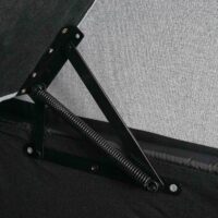 Schlafsofa Ecksofa 220x152cm Stoff/Textil hellgrau