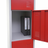 Schliessfach Boston Spind Metall 180x38x45cm rot