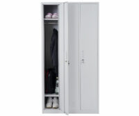 Schliessfach Spind Boston 3 Fächer ~ grau