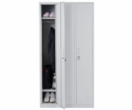 Schliessfach Spind Boston 3 Fächer ~ grau