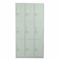 Schliessfach Spind Boston 9 Fächer ~ grün