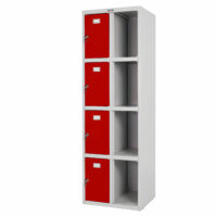 Schliessfach Valberg Doppel-Spind 183x58x50cm ~ rot