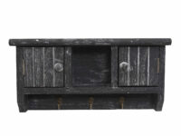 Schlüsselbrett Pitea mit Türen Massiv-holz Shabby