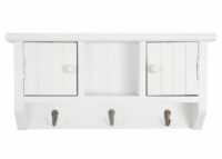 Schlüsselbrett Pitea mit Türen weiss