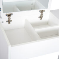 Schminktisch Kosmetiktisch mit Klappspiegel und Hocker weiss