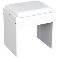 Schminktisch Kosmetiktisch mit Klappspiegel und Hocker weiss