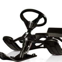 Schneescooter Schlitten schwarz