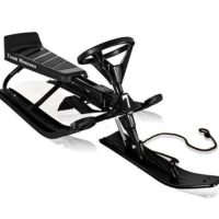 Schneescooter Schlitten schwarz