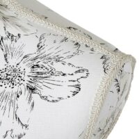 Schneiderpuppe Fiberglas ~ Weiss mit Blumen