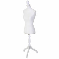 Schneiderpuppe weiblich Schaumstoff ~ Weiss mit Spitze