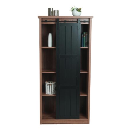 Schrank JAM-K75 Kommode Highboard Schiebetüre 163x76x38cm