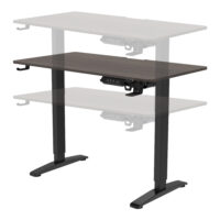 Höhenverstellbarer Tisch Visalia elektrisch 110x60cm Walnuss-Optik