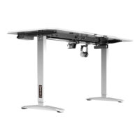 Höhenverstellbarer Tisch Oxnard elektrisch 160x75cm Weiss