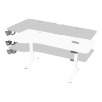 Höhenverstellbarer Tisch Virolahti 160x75cm weiss