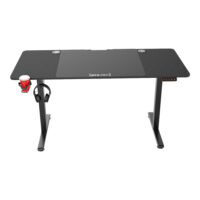 Höhenverstellbarer Tisch Stryn 140x60cm schwarz