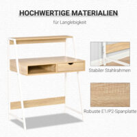 Schreibtisch Bücherregal mit Schublade 80x50x100cm