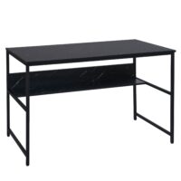 Schreibtisch Bürotisch Computertisch 120x60cm Marmor-Optik schwarz