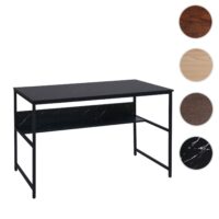 Schreibtisch Bürotisch Computertisch 120x60cm Marmor-Optik schwarz