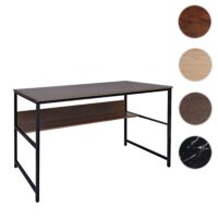 Schreibtisch Bürotisch Computertisch 120x60cm grau-braun