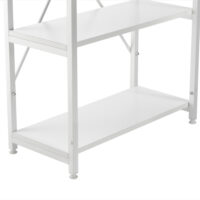 Schreibtisch Stavanger 122x120x64 cm mit Regal 4 Flächen Metall